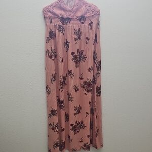Floral Pink Maxi Dress